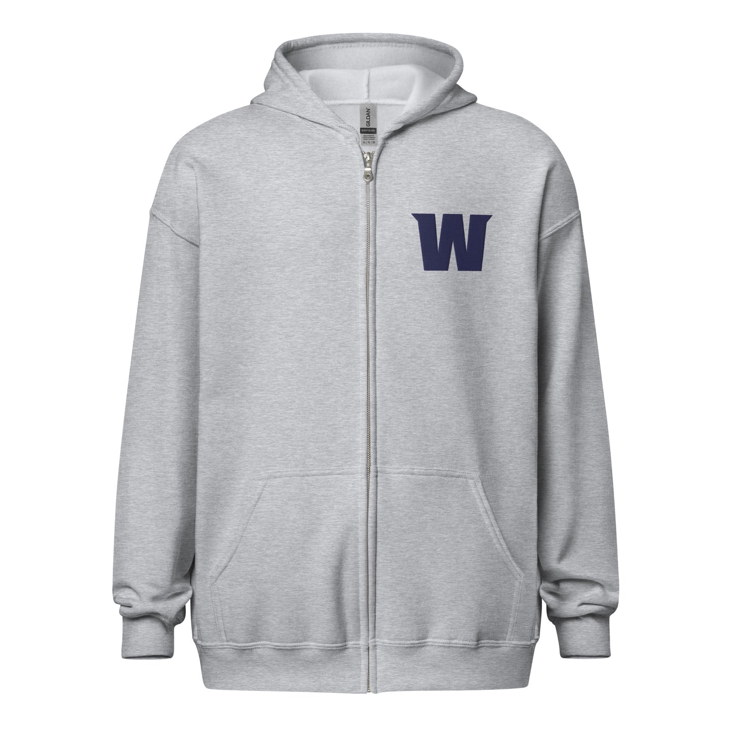 Wawona "W" Unisex heavy blend zip hoodie