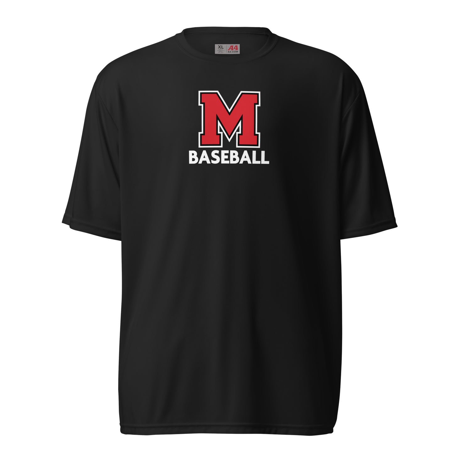 McLane Baseball Block M Unisex Performance Crew Neck Tee