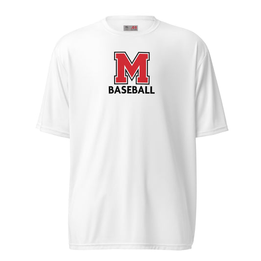 McLane Baseball Block M Unisex Performance Crew Neck Tee